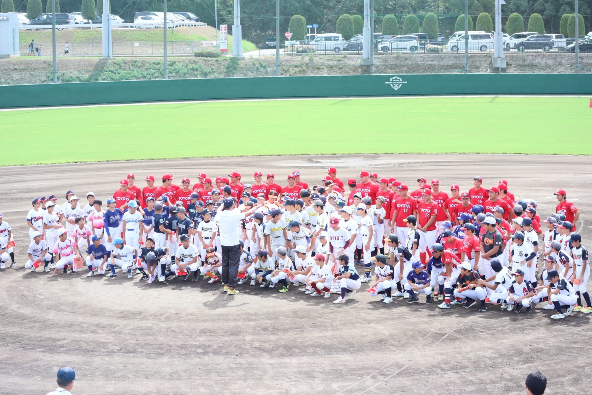 トヨタレッドクルーザーズ野球教室・豊田市軟式少年野球オールスター戦